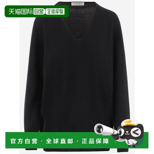 香港直邮THE ROW 女士针织衫 11088Y751BLK AW2026 黑色 V领毛衣