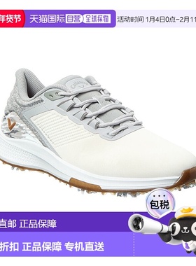 自营 callaway卡拉威Coronado V4皮革高尔夫鞋-白色 美国奥莱直发