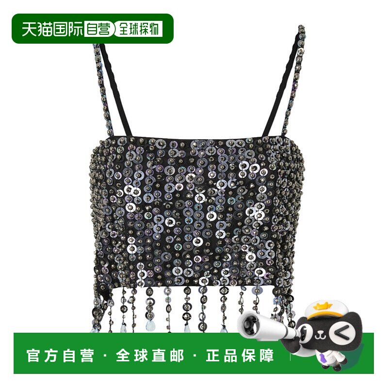 香港直邮PINKO 女士背心吊带 105468A2QM1GZE AW2025 黑色 Pinko