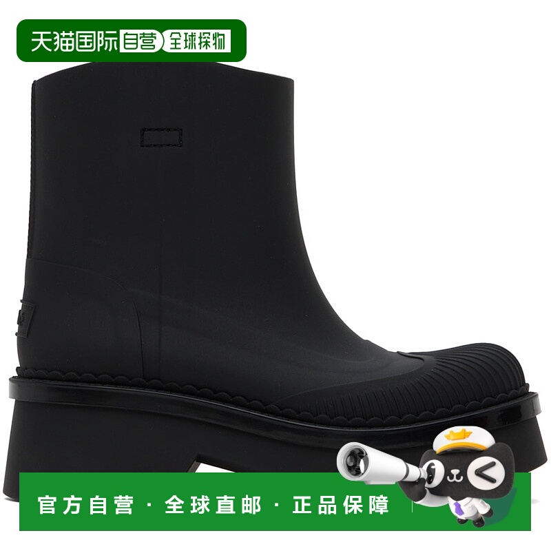 香港直邮潮奢 Chloe 蔻依 女士 黑色 Raina 雨靴 CHC23A904FP