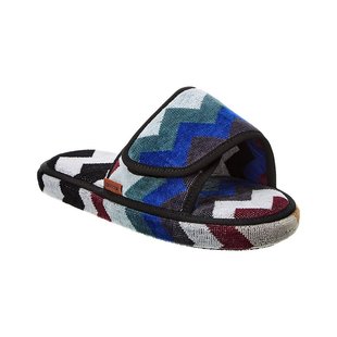 【美国奥莱】直发 Missoni Home Cyrus Open 撕裂拖鞋 - 灰白色