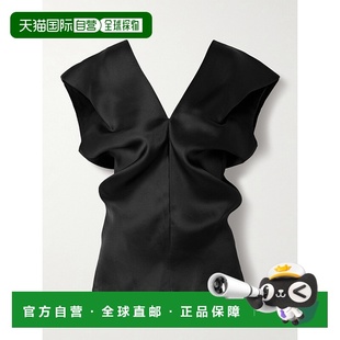 1h可退 香港直邮潮奢 KHAITE 女士 Ami 垂褶真丝纱质上衣 2359386