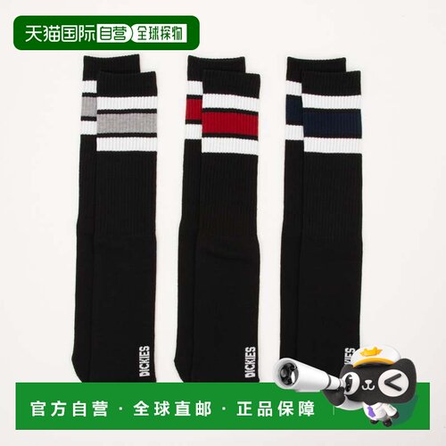 日本直邮C.DK3P 毛巾底 BK 黑色袜子