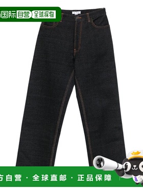 香港直邮Alaia 女士 Alaia 黑色牛仔裤 AA9P1265K131B直筒裤