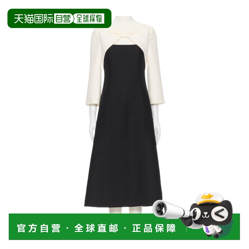 1h可退 香港直邮VALENTINO 女士连衣裙 BVAJR01CF0NA CO 黑色 蝴