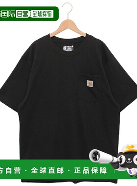 日本直邮Carhartt T 恤工作服口袋短袖 T黑色男士 K87 BLK