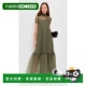 香港直邮Staud green绿色 女士 1h可退 Calluna 连衣裙 舒适时尚