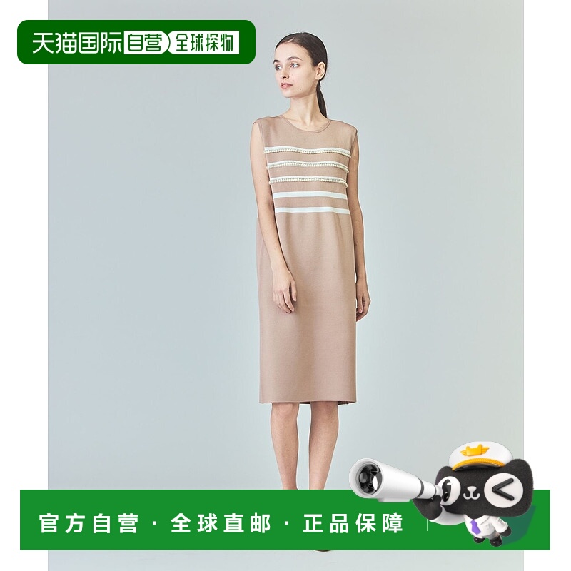 1h可退 日本直邮GRACE CLASS 女士珍珠刺绣针织连衣裙 0225133005