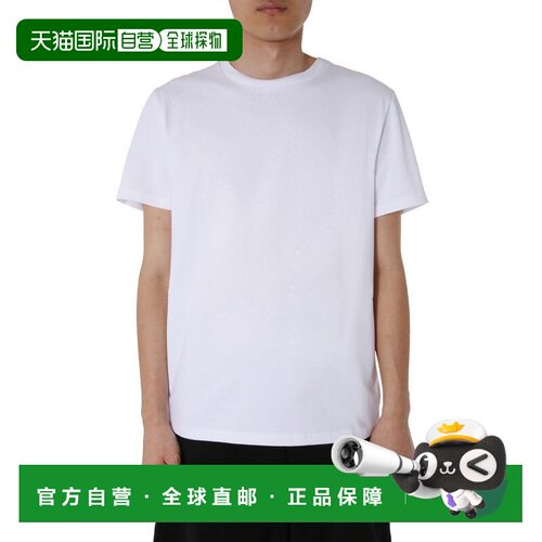 香港直邮MOSCHINO 男士T恤 071070380001 AW2020 白色 ROUND NECK