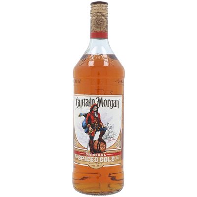 欧洲直邮Captain Morgan摩根船长五香朗姆酒1000ml35度口感顺滑