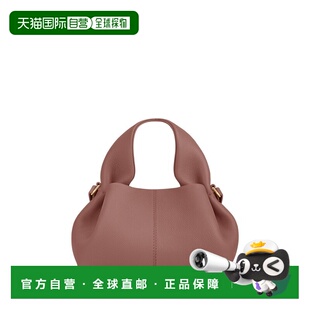 自营欧洲直邮POLENE Numero Neuf Mini女士腮红色小牛皮单肩包