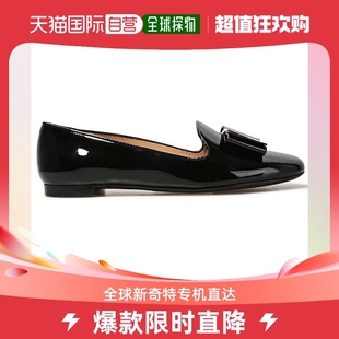 0660878 女士黑色漆皮尖头平底船鞋 FERRAGAMO 香港直邮SALVATORE