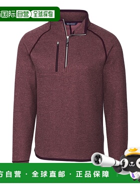 自营 cutter & buckCutter&Buck Mainsail毛衣针织男式半拉链套头