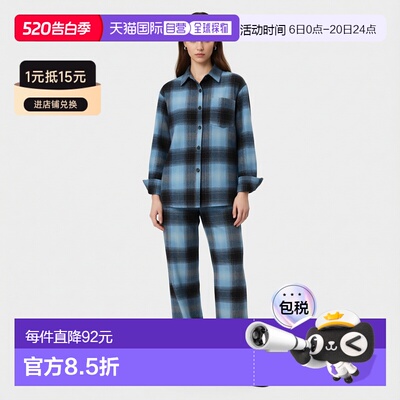 日本直邮Zara水洗效果格纹衬衫夹克长袖