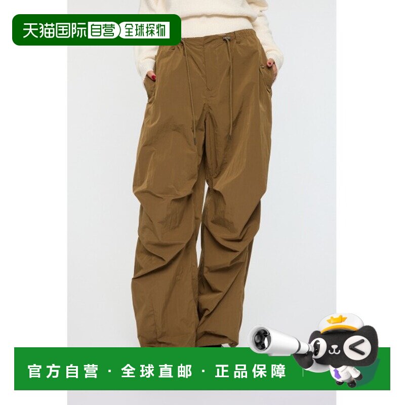 1h可退 日本直邮MOUSSY 女装 宽松版型卡其裤 半低腰设计 多口袋
