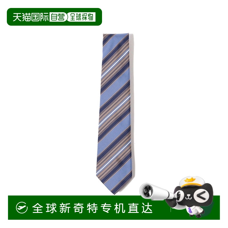 1h可退 日本直邮FRANCO BASSI 男士丝棉条纹领带 21553010380