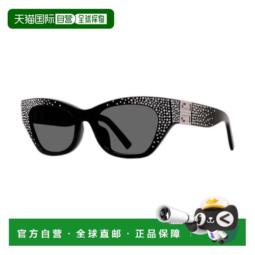 自营givenchyGV4019IS 01A闪亮黑色与白色石头/灰色-闪亮黑色与白