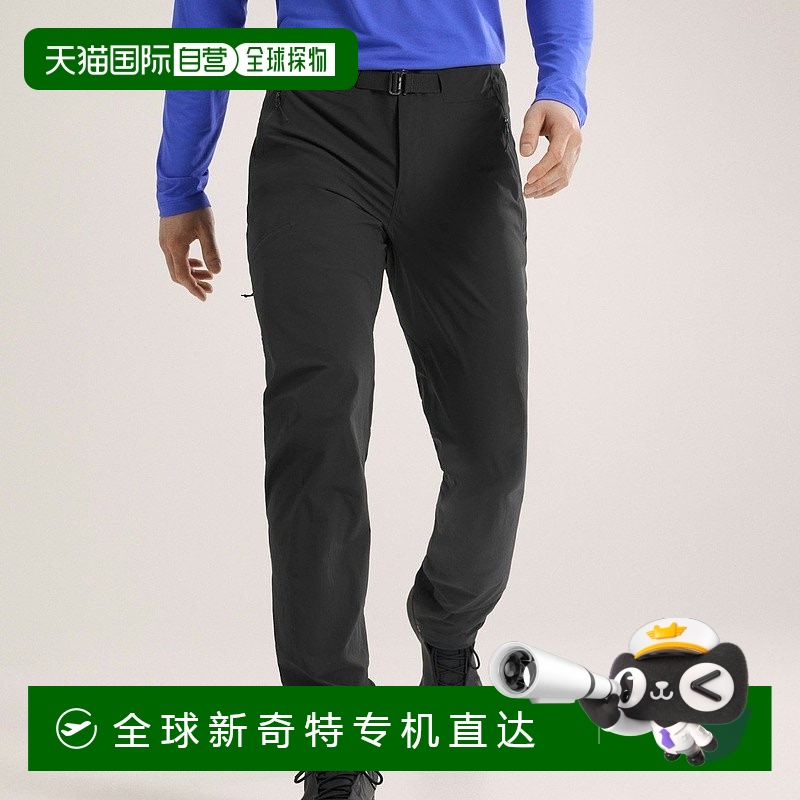1h可退 欧洲直邮ARC TERYX/始祖鸟 GAMMA SL男士黑色尼龙运动裤新