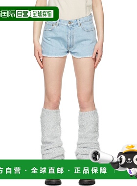 1h可退 香港直邮潮奢 Erl 女士 蓝色牛仔短裤 ERL04P013 blue蓝色