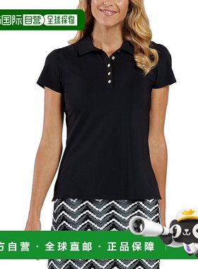 自营 Jude Connally Angelica翻领上衣-黑色 美国奥莱直发短袖