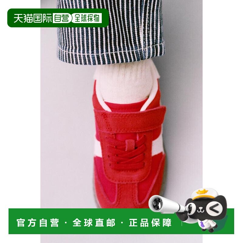 日本直邮Zara拼接麂皮运动鞋