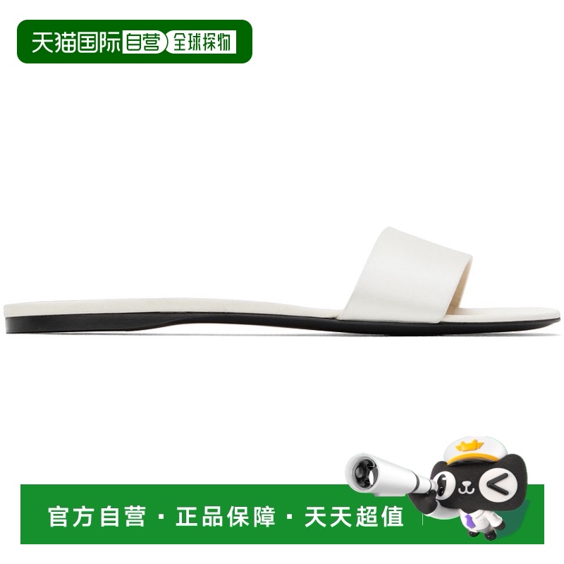 1h可退 香港直邮潮奢 The Row 女士 灰白色 Combo 拖鞋 F146新款