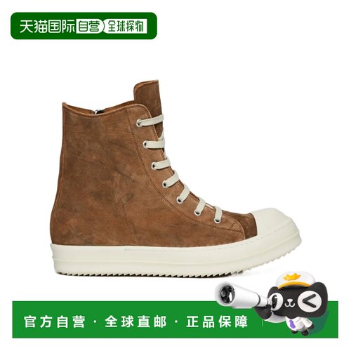 1h可退 香港直邮奢淘 Rick Owens 圆头高帮休闲鞋 女 RP01F6890LC