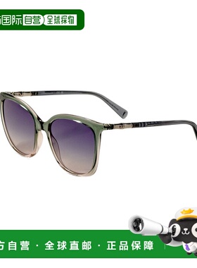 自营Longchamp女式56mm灰色太阳镜-透明灰色 美国奥莱直发