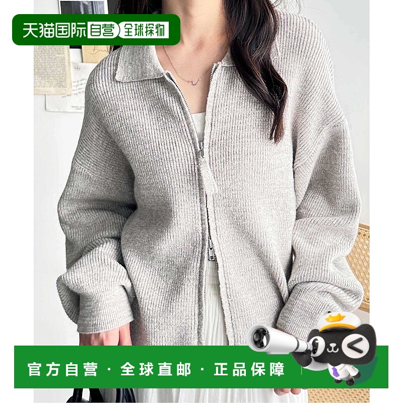 日本直邮GeeRA Double Zip Knit Cardigan针织衫开衫外套