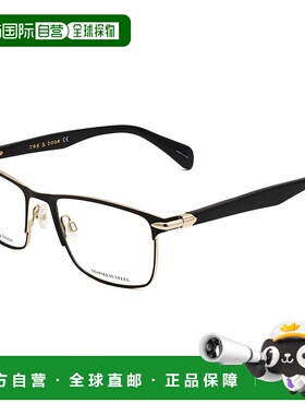 自营 rag & boneRag&Bone男士55mm黑色眼镜-黑色 美国奥莱直发