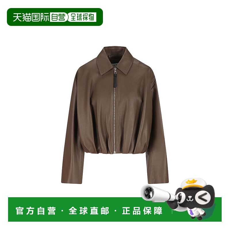 1h可退 香港直邮潮奢 LOEWE 罗意威 女士 垂褶短皮夾克 S359Y34LA