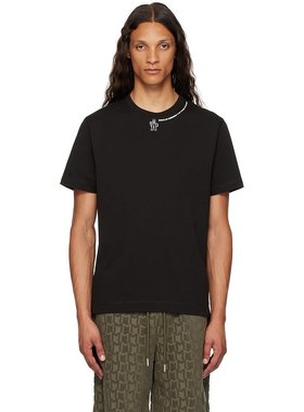 Moncler Grenoble 盟可睐 男士 黑色印花 T 恤 J20978C0000283927