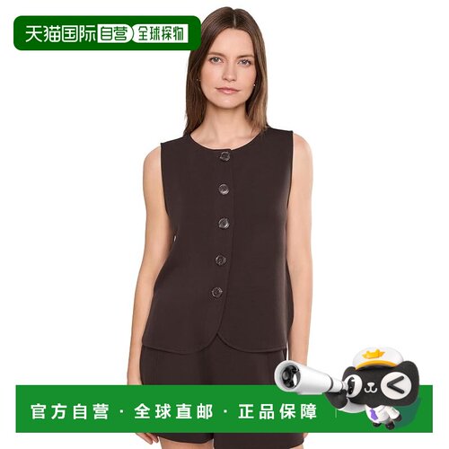 1h可退 美国直邮VARLEY 女士 Josie Through 系扣背心 brown棕色