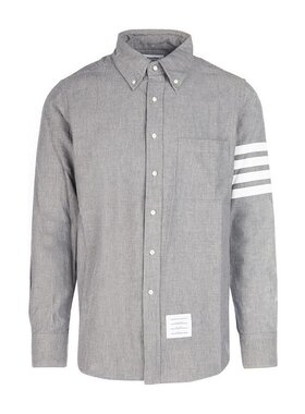 Thom Browne 翻领四条纹衬衫 MWL272E00111