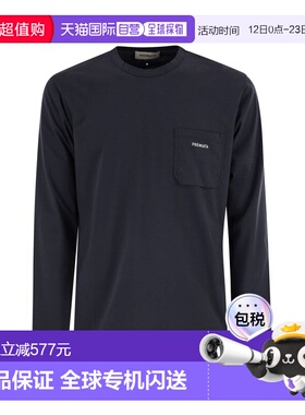 香港直邮PREMIATA 男士T恤 PA1029BLUE AW2025 蓝色 Cotton jerse