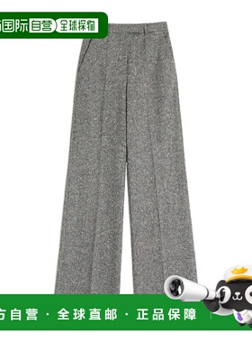 香港直邮VALENTINO 女士休闲裤 BRB6S09R20AN AW2025 灰色阔腿裤