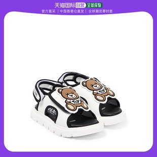 Moschino 男童徽标皮质凉鞋 莫斯奇诺 香港直邮潮奢 童鞋