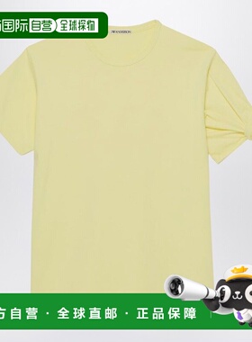 1h可退 香港直邮J.W. Anderson 男士 黄色打结袖T恤 JT0299PG1937