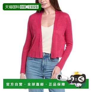 粉红色 自营 费舍尔亚麻混纺开衫 fisher艾琳 美国奥莱直 eileen