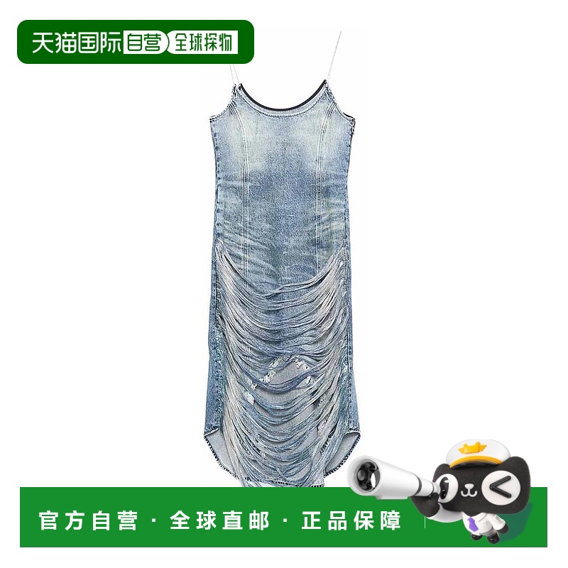 1h可退 香港直邮DIESEL 女士连衣裙 0CMBMA1793001 SS2025 蓝色