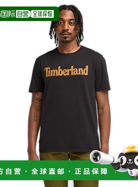 自营timberland男款 Northwood US Wordmark 徽标短袖 T 恤 - 黑/