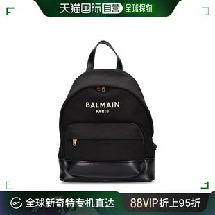 香港直邮潮奢 女童棉质帆布&皮革双肩包童装 巴尔曼 Balmain