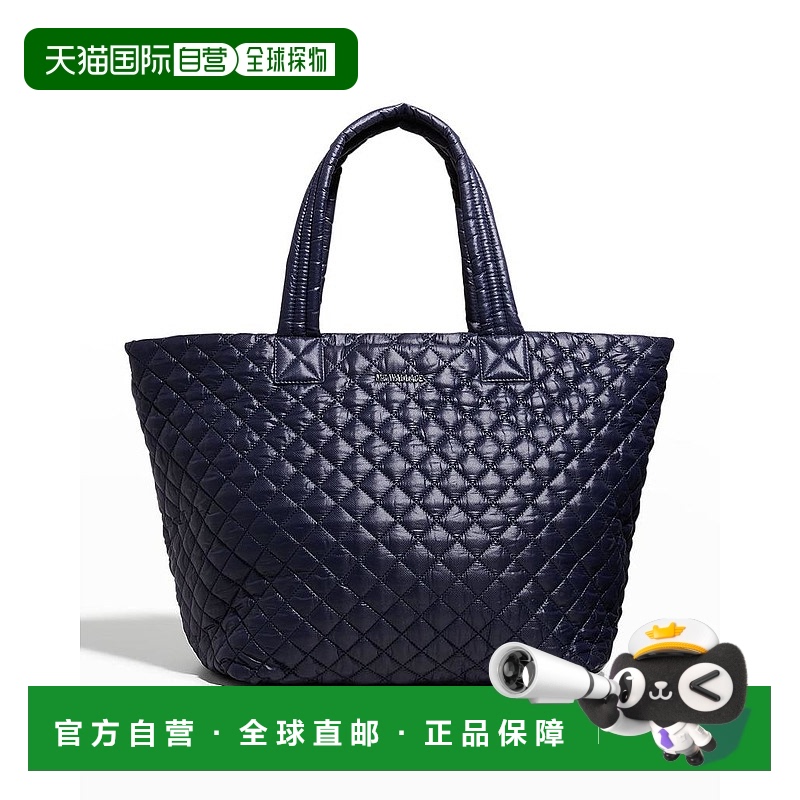 【美国直邮】Mz Wallace女士单肩包深蓝色金属徽标便携休闲时尚休
