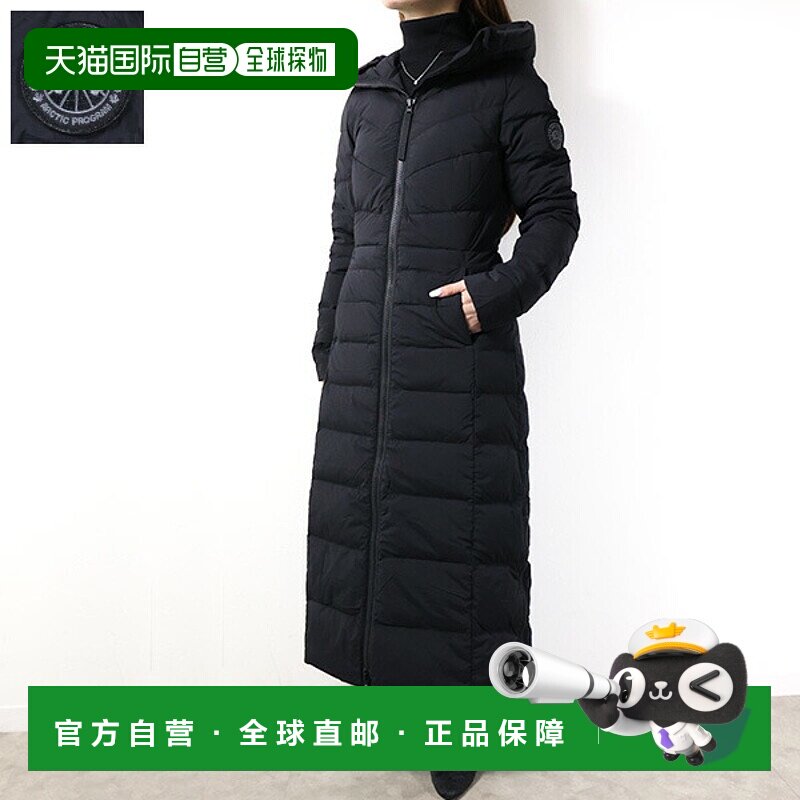 日本直邮CANADA GOOSE 女士 Clair 长款羽绒服黑标系列2330WB带帽