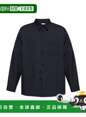 香港直邮MARNI 男士衬衫 CUMU0061X3TW83900B99 AW2025 黑色男装