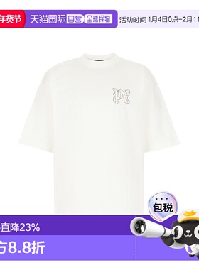 1h可退 香港直邮Palm Angels 棕榈天使 男士 白色 Embroidered Mo