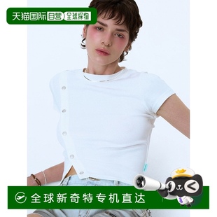 1h可退 韩国直邮instantfunk 上装 T恤新款