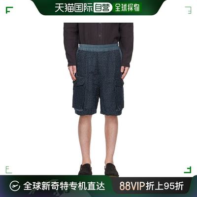 香港直邮潮奢 By Walid 男士 海军蓝缝线短裤 130501M