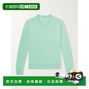 1h可退 AURALEE 男士 羊绒真丝混纺毛衣 A26SV01SCMINTGR