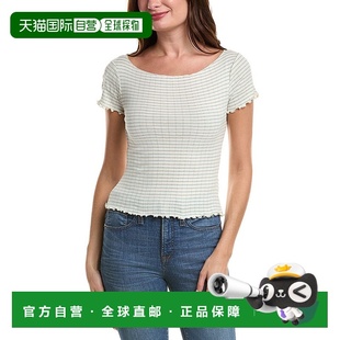 Camille Striped Pointelle whi 自营Project Shirt Social